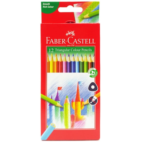 Hộp Bút Chì Màu Faber Castell Triangular 12 Màu
