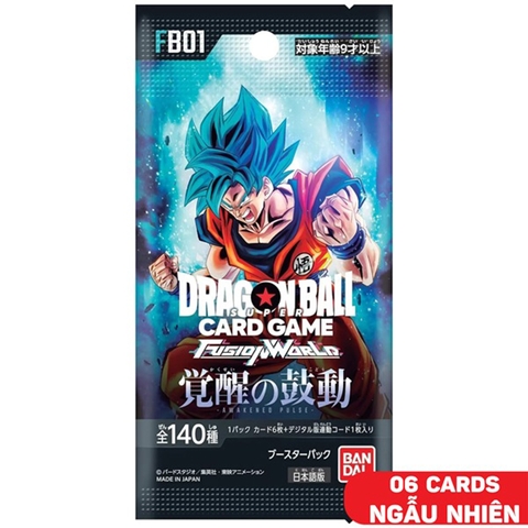 Bộ Cờ Chiến Thuật Dragon Ball Super  Fusion World Bộ Cờ Mở Rộng -Awakened Pulse- Fb01 - 1 Gói 6 Quân Cờ [Dbs-Fb01]