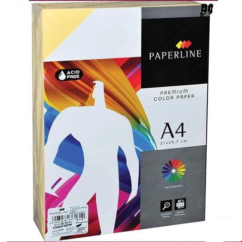 Giấy In A4 Paperline Màu Vàng