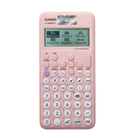 Máy Tính CASIO FX880BTG -PK (Màu Hồng)
