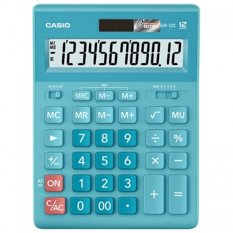 Máy tính Casio GR-12C-LB Màu Xanh Ngọc