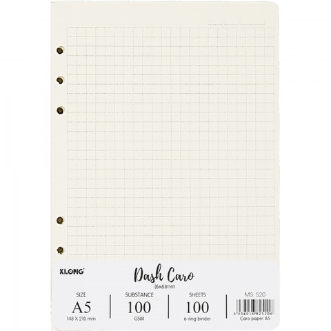 Ruột Sổ Còng A5 K.Long 100 Tờ TP520 Kẻ Caro