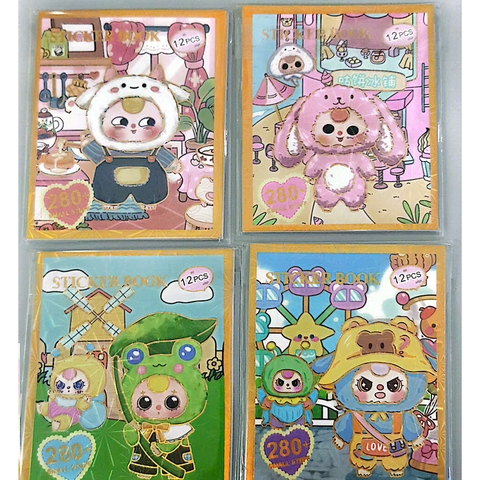Sticker Book Baby Three SZ/301 (Set 12pcs)