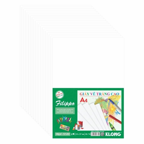 Giấy Vẽ K.Long A4 Độ Trắng Cao 730