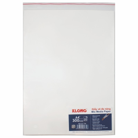 Giấy Vẽ K.Long A4 Cao Cấp 779 20 Tờ