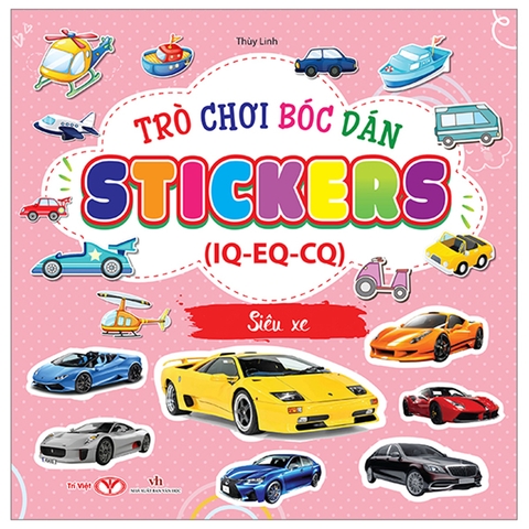 Trò Chơi Bóc Dán Sticker IQ-EQ-CQ - Siêu Xe