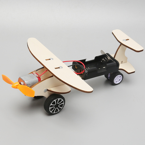 Đồ Chơi STEM Bằng Gỗ - Lắp Ráp Mô Hình Máy Bay (Kèm Động Cơ)