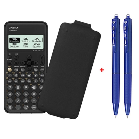 Máy Tính Casio FX880BTG + 2 Bút Bi Pilot