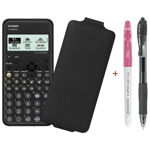 Máy Tính Casio FX880BTG + 2 Bút Bi Pilot: G2 Và Frixion