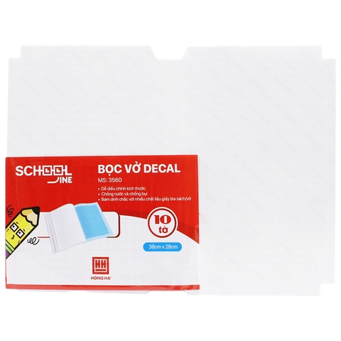 Bọc Đề Can Vở Kẻ Ngang Hồng Hà B5 3560