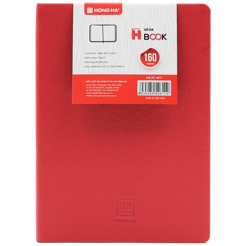Sổ Bìa Da A5 Hồng Hà 160 Trang 4611