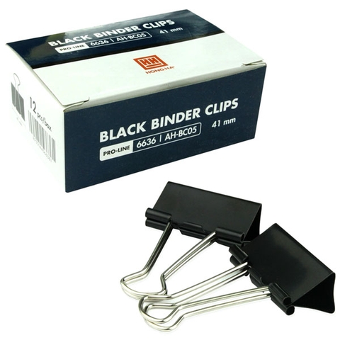 Kẹp Giấy Đen Hồng Hà 41mm AH-BC05 6636