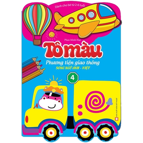 Tô Màu Phương Tiện Giao Thông Tập 4 - Song Ngữ Anh - Việt