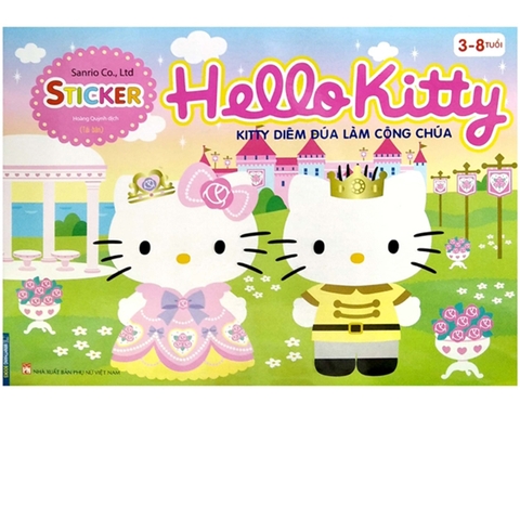 Sticker Hello Kitty - Kitty Diêm Dúa Làm Công Chúa