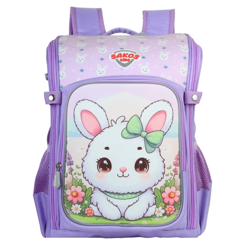 Ba Lô Học Sinh Sakos Kid Bingo - Lilac Bunny