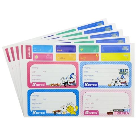 Nhãn Vở Bitex Best Friend/LB04