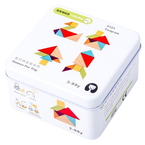 Đồ Chơi Gỗ Xếp Hình Trí Tuệ Tangram WD0074