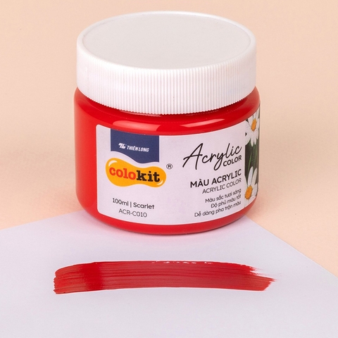 Màu Acrylic Colokit ACR-C010 100ml Đỏ