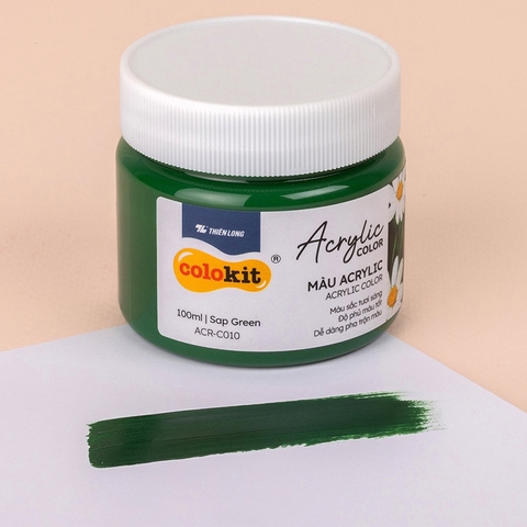 Màu Acrylic Colokit ACR-C010 100ml Xanh Lá