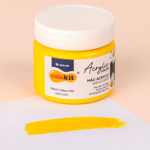 Màu Acrylic Colokit ACR-C010 100ml Vàng