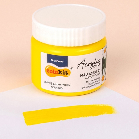 Màu Acrylic Colokit ACR-C010 100ml Vàng Chanh