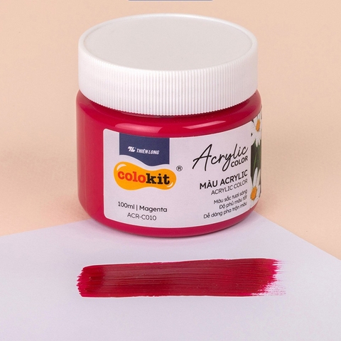 Màu Acrylic Colokit ACR-C010 100ml Hồng Cánh Sen