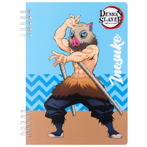 Sổ Lò Xo Kẻ Ngang Thiên Long A5 MB-023/Ds 100gsm 120 Trang - Nhân Vật Demon Slayer - Inosuke