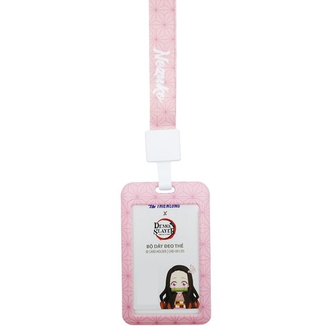 Bộ Dây Đeo Thẻ Thanh Gươm Diệt Quỷ Thiên Long CHD-001/Ds Màu Hồng - Nezuko