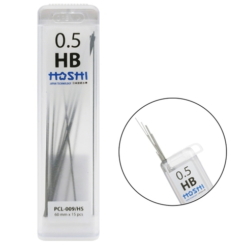 Ngòi Chì Thiên Long Hoshi PCL-009/HS HB 0.5mm - 60 mm x 15 Ngòi
