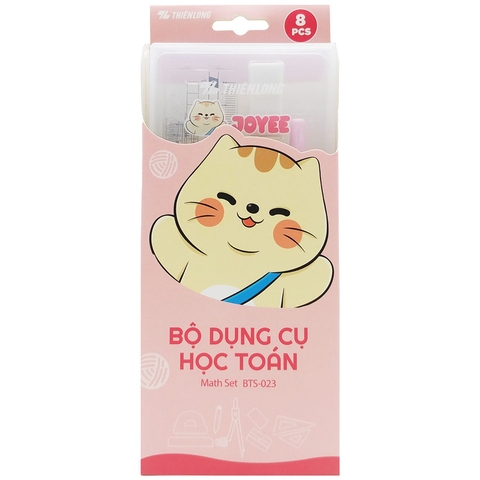 Bộ Dụng Cụ Học Toán Thiên Long BTS-023 Màu Hồng