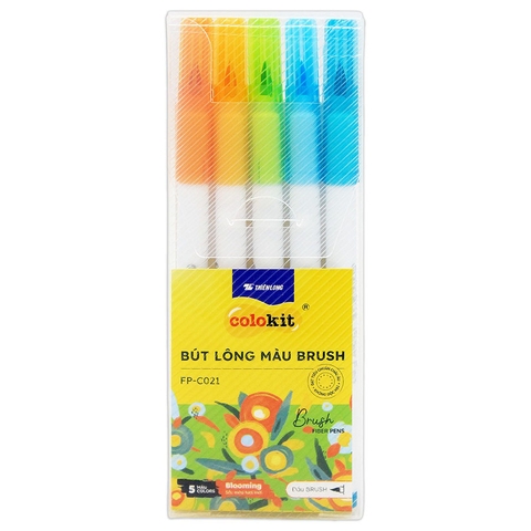 Bút Lông Màu Đầu Brush Colokit FP-C021 Blooming 5 màu