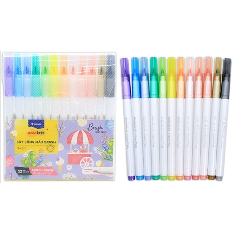 Bút Lông Màu Đầu Brush Colokit FP-C017 Cotton Candy 12 Màu