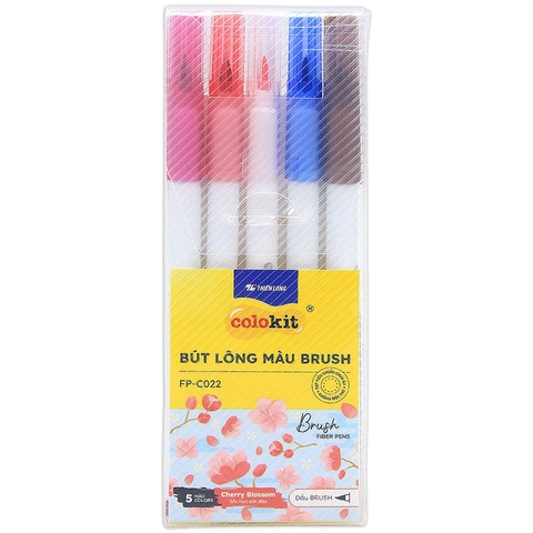 Bút Lông Màu Đầu Brush Colokit FP-C022 Cherryblossom 5 Màu