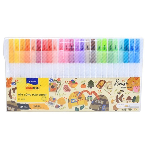 Bút Lông Màu Đầu Brush Colokit FP-C020 Hygee 24 Màu