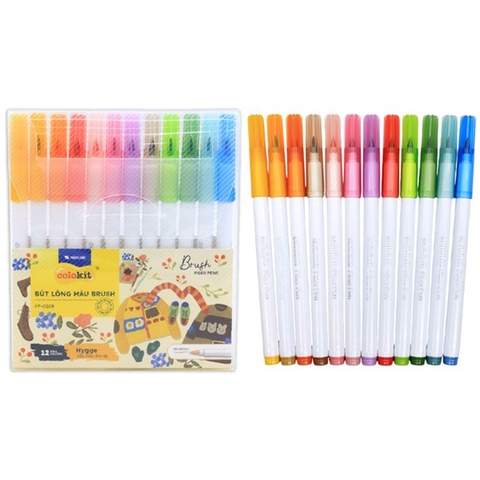 Bút Lông Màu Đầu Brush Colokit FP-C019 Hygee 12 Màu