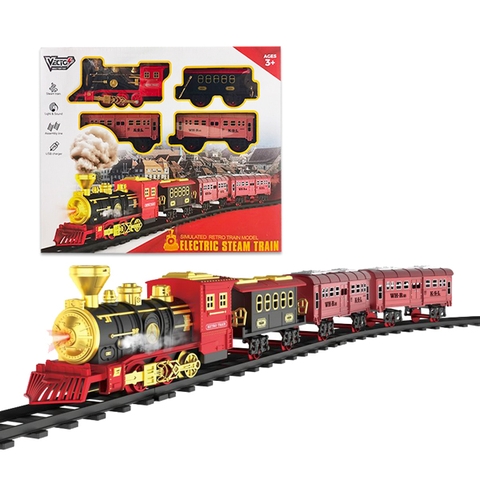 Đồ Chơi Lắp Ráp Đường Ray Và Tàu Hỏa Hơi Nước VT6994A