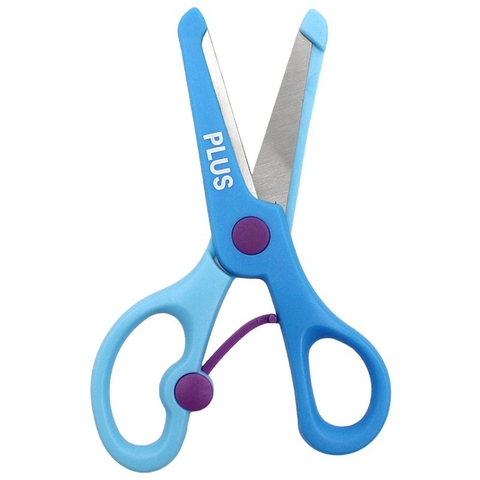 Kéo Lưỡi Kim LoạI Plus Màu Xanh Dương 200-V019