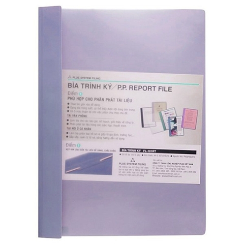 Bìa Acco Plus A4 Nhựa 82.V04 Màu Tím