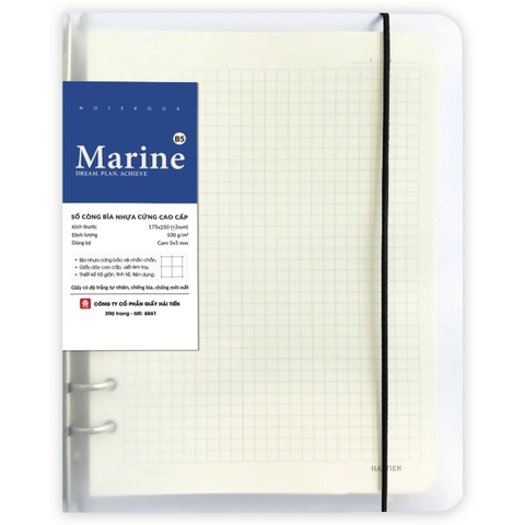 Sổ Còng Bìa Nhựa Marine B5 Hải Tiến 8878 200Tr