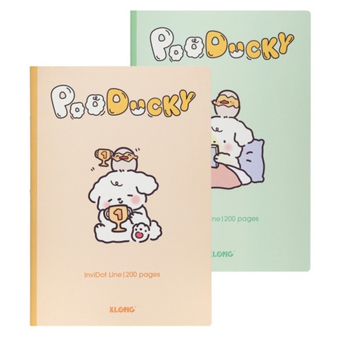Vở Kẻ Ngang K.Long TP867 InviDot Line Poo Ducky B5 200tr