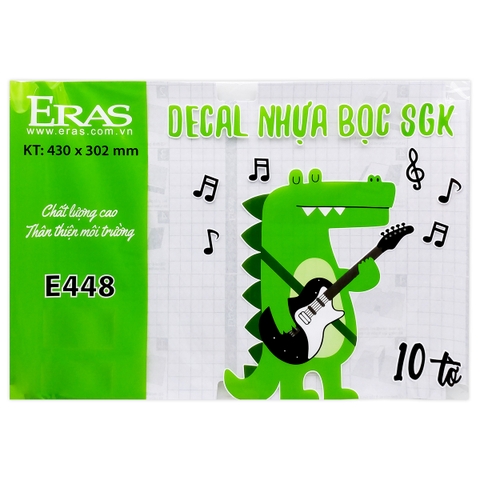 Bọc Đề Can Sách Giáo Khoa Mới Eras E448 (10T/Tập)