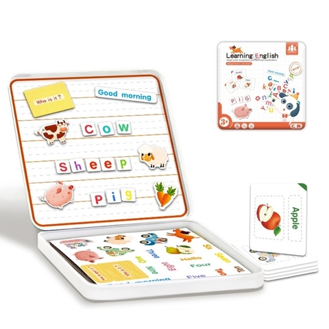 Đồ Chơi Nam Châm - Bé Học Chữ Cái Và Câu Đố Tiếng Anh