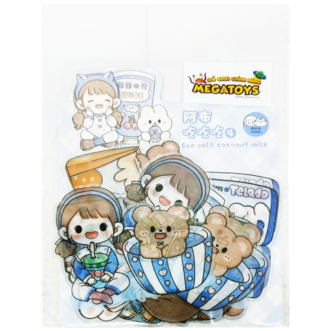 Đồ Chơi Sticker Telado - Cô Gái Abu Chi Chi Chi Và Đồ Uống MSTZ-22/4-7