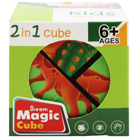 Đồ Chơi Rubik Biến Hình Khủng Long - Thử Thách Siêu Trí Tuệ 2689-1B/2B/3B