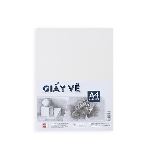 Giấy Vẽ A4 Hồng Hà 8116 - 160gsm (20T/Tập)
