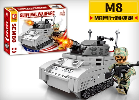 Đồ Chơi Xe Tăng Chiến Đấu M8 Sembo 207113