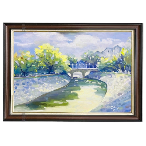 Tranh Sơn Dầu - Nắng Trên Sông - ADC61