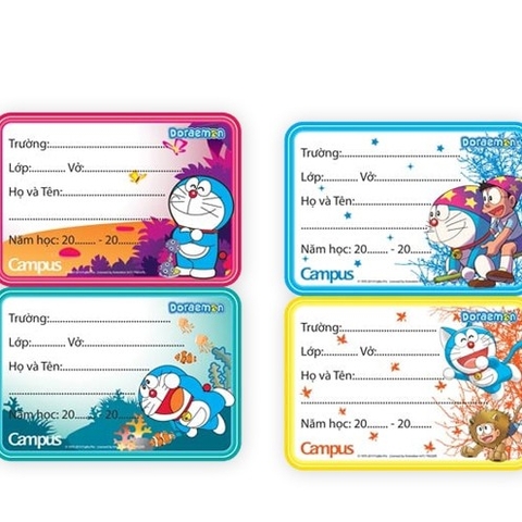 Nhãn Vở Campus Doreamon 6379, 8215