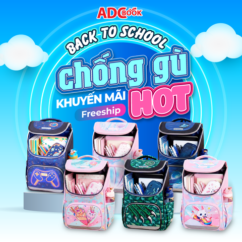 Balo chống gù SAKOS tiểu học Stargo Lolly - Dành Cho Học Sinh Cấp 1