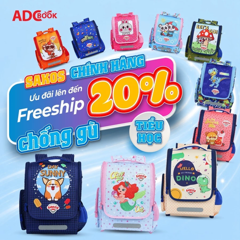 Balo Chống Gù SAKOS Tiểu Học Kid Jolly - Dành Cho Học Sinh Cấp 1